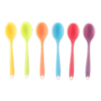New Style Colorful Silicone Spoon Heat Resistant Non-stick Rice Spoons Kitchenware Tableware Learning Spoon Cooking Kitchen Tool
New Style Colorful Silicone Spoon Heat Resistant Non-stick Rice Spoons Kitchenware Tableware Learning Spoon Cooking Kitchen Tool