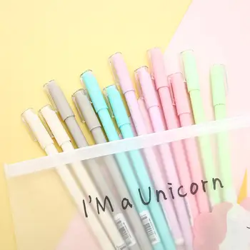 12Pcs/pack Creative Candy Color Cool Gel Pens Blue Black Ink Stationery School Office Accessory Pencil Case Bag Kawaii Material
12Pcs/pack Creative Candy Color Cool Gel Pens Blue Black Ink Stationery School Office Accessory Pencil Case Bag Kawaii Material