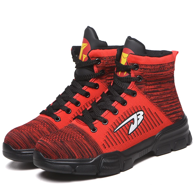 Men‘s Safety Shoes Steel Toe Work Boots Lightweight Puncture Proof Work Shoes Breathable Sneakers image 2