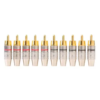 2/4/10pcs RCA Soldering Connector Audio Video Plug DIY RCA Speaker Terminal Converter Adapter Plug Music Female to Male Conector
2/4/10pcs RCA Soldering Connector Audio Video Plug DIY RCA Speaker Terminal Converter Adapter Plug Music Female to Male Conector