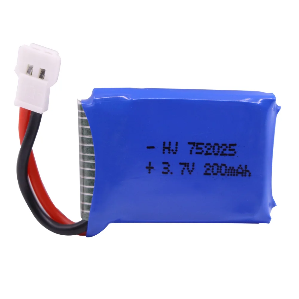 

3.7V 200mah LiPo battery 752025 For Syma X4 X11 X13 Remote Control Quadcopter accessory 3.7V lithium battery wholesale