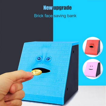 1Pc Creative Face Money Eating Box Automatic Saving Bank Chewing Piggy Bank Cat Safe Box Savings Money Candy Machine
1Pc Creative Face Money Eating Box Automatic Saving Bank Chewing Piggy Bank Cat Safe Box Savings Money Candy Machine