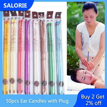 50pcs Ear Candles Ear Treatment with Plug Ear Wax Removal Cleaner Ear Coning Treatment Fragrance Candling Health Care Therapy
50pcs Ear Candles Ear Treatment with Plug Ear Wax Removal Cleaner Ear Coning Treatment Fragrance Candling Health Care Therapy