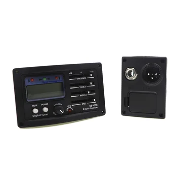 Acoustic Guitar Pickup 4 Band Equalizer with Digital Tuner LED Screen Presence Treble Middle Bass Volume Control
Acoustic Guitar Pickup 4 Band Equalizer with Digital Tuner LED Screen Presence Treble Middle Bass Volume Control