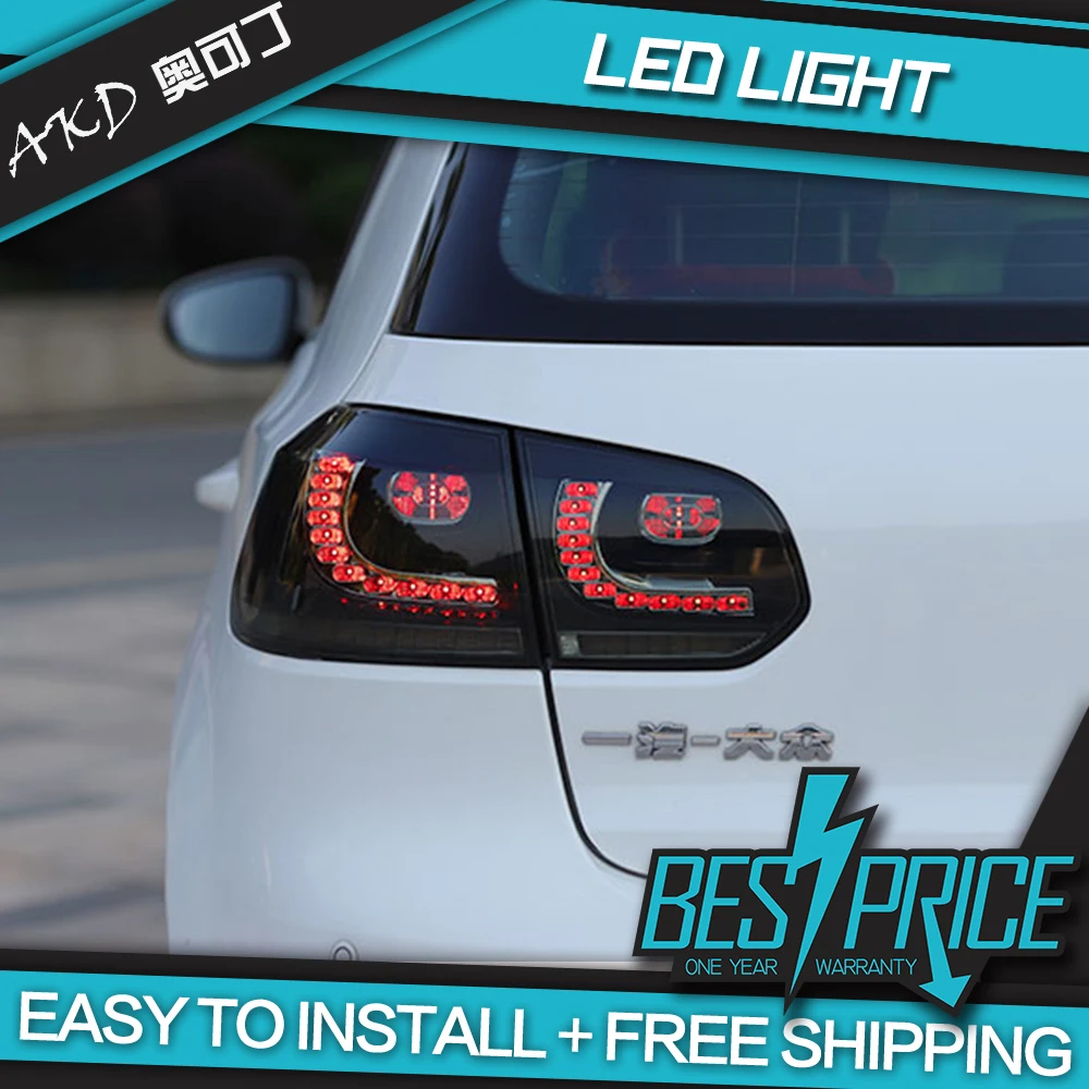 АКД автомобильного тюнинга хвост светильник s для VW Golf 6 LED MK6 R20 светодиодный DRL бег