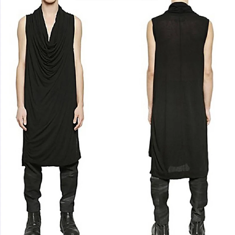 Men's T-shirt Summer Korean sleeveless Men's T-shirt ultra long style pile collar pendant men's T-shirt fashion
Men's T-shirt Summer Korean sleeveless Men's T-shirt ultra long style pile collar pendant men's T-shirt fashion