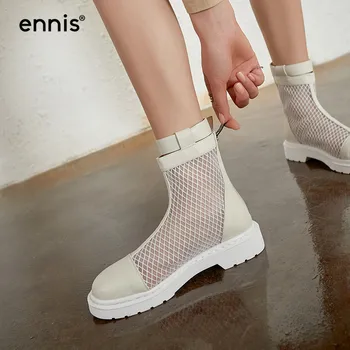 ENNIS Summer Martin Boots Women Mesh Boots Genuine Leather Low Heel Round Toe Shoes Back Zipper Boots Brand Designer NEW A0001
ENNIS Summer Martin Boots Women Mesh Boots Genuine Leather Low Heel Round Toe Shoes Back Zipper Boots Brand Designer NEW A0001