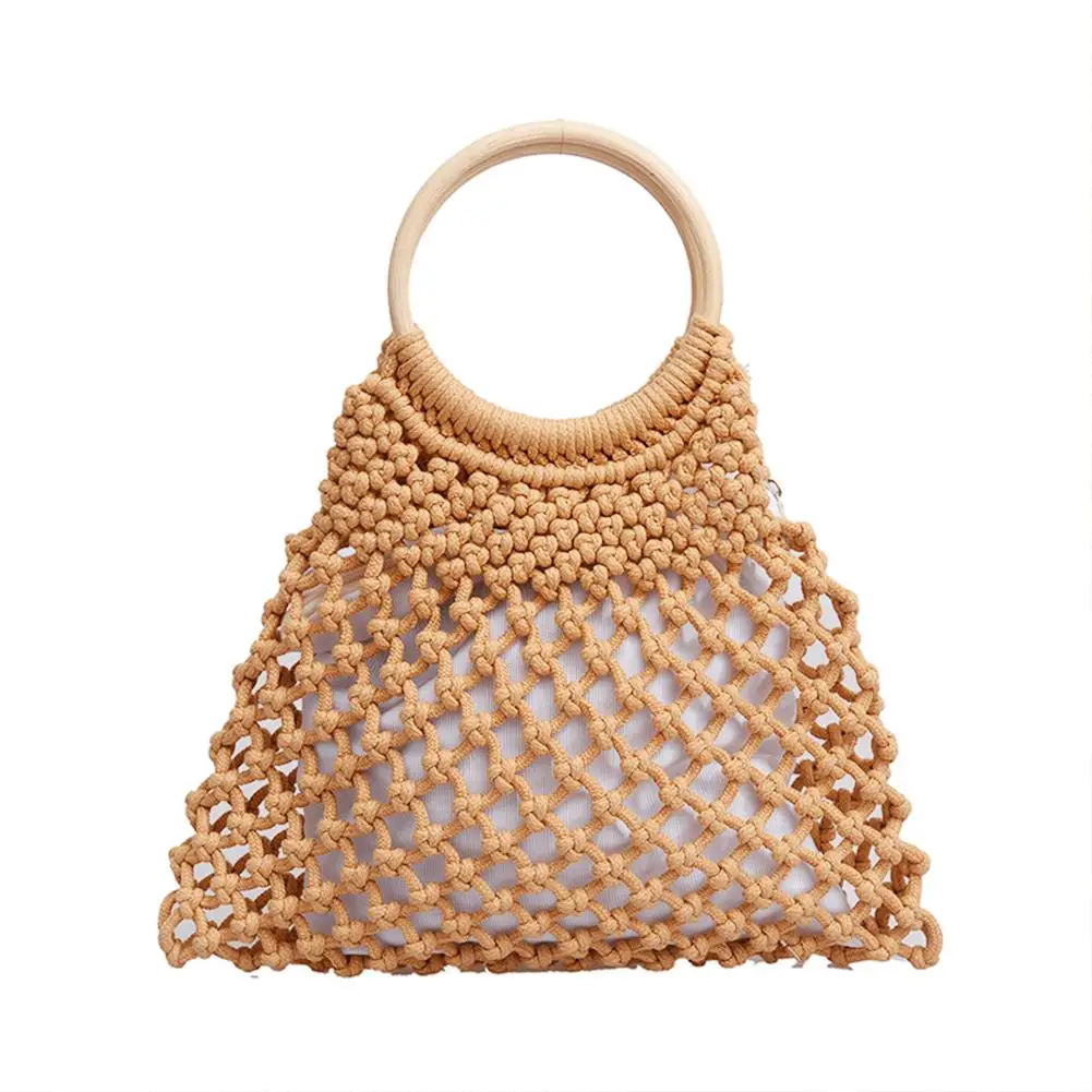 Handmade Straw Hand Woven Bag Travel Summer Beach Hollow Out Net Braided Handbag Fashion Casual Tote For Women Ladies Girl Bags
Handmade Straw Hand Woven Bag Travel Summer Beach Hollow Out Net Braided Handbag Fashion Casual Tote For Women Ladies Girl Bags