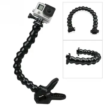 

Jaws Mounting Clamp Adjustable Folded Adjustable Gooseneck for GOPRO Hero 4 3 + 3 2 1 SJ4000 Xiaomi Yi Camera