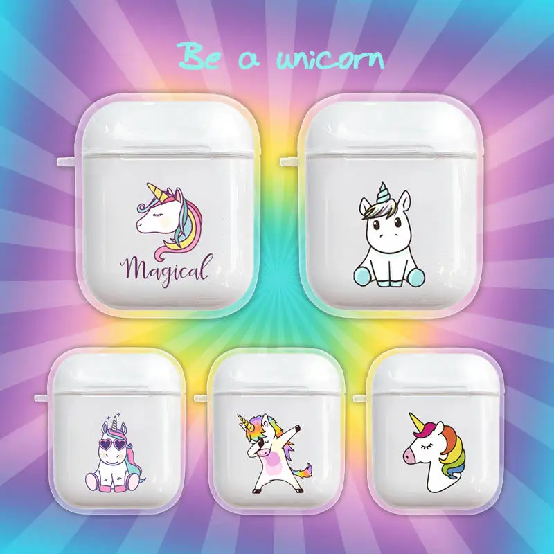 Cute Funny Cartoon Rainbow Unicorn Horse Clear Soft TPU Case for Apple Airpods 1/2 Cover Wireless Earphone Headset Charging Box
Cute Funny Cartoon Rainbow Unicorn Horse Clear Soft TPU Case for Apple Airpods 1/2 Cover Wireless Earphone Headset Charging Box