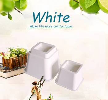 4/8pcs White Plastic Bed Risers Set Chair Furniture Lift Blocks Elephant Feet Raiser Aid for Raising Bed Chair Cups Square 
4/8pcs White Plastic Bed Risers Set Chair Furniture Lift Blocks Elephant Feet Raiser Aid for Raising Bed Chair Cups Square