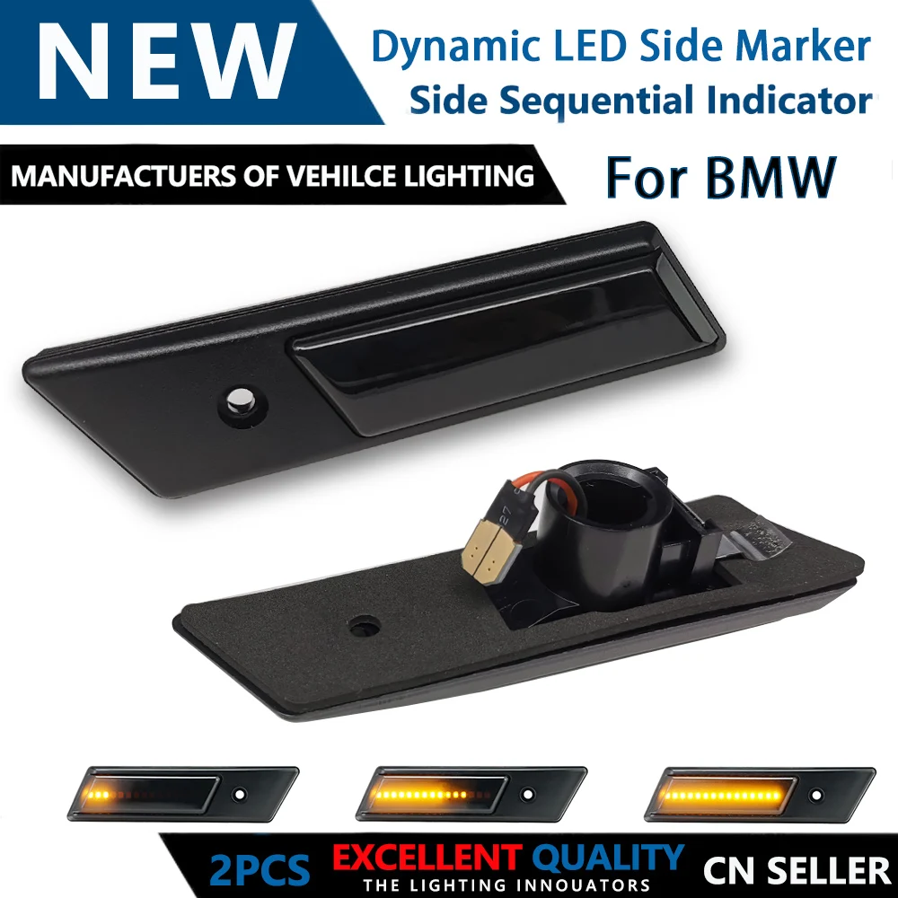 2pcs Dynamic Side Marker Turn Signal Sequential Blinker Light For BMW 3 5 6 7 Series E24 E28 E30 (M3) E32 E34 (M5) E36 (M3)
2pcs Dynamic Side Marker Turn Signal Sequential Blinker Light For BMW 3 5 6 7 Series E24 E28 E30 (M3) E32 E34 (M5) E36 (M3)