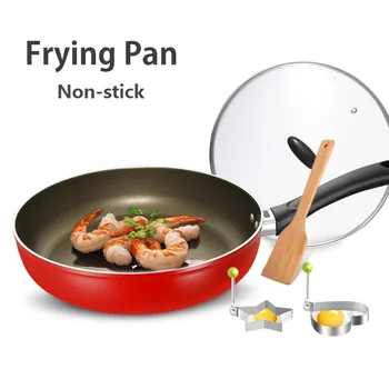 24cm/26cm Aluminium Non-stick Frying Pan Skillet With Glass Lid Multi-purpose Pancake Steak Griddles Kitchen Wok For Gas Stove
24cm/26cm Aluminium Non-stick Frying Pan Skillet With Glass Lid Multi-purpose Pancake Steak Griddles Kitchen Wok For Gas Stove