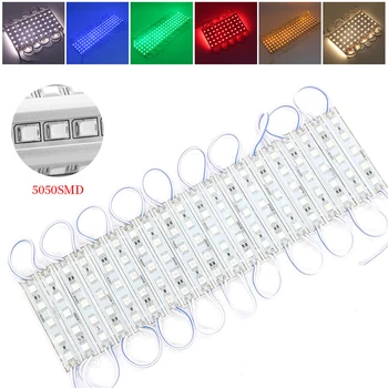 SMD5050 LED Module Light Waterproof 5LEDs 12V DC Commercial Advertisement Boxes Signs Backlight Letters Garden lighting
SMD5050 LED Module Light Waterproof 5LEDs 12V DC Commercial Advertisement Boxes Signs Backlight Letters Garden lighting