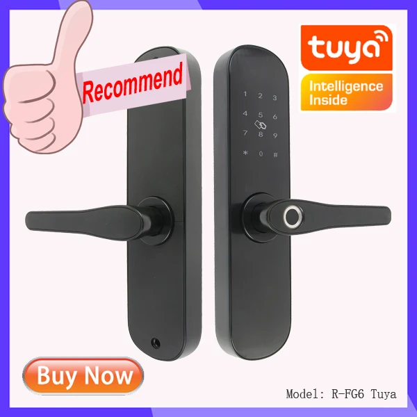 Wifi Tuya APP Electronic Door Lock Biometric Fingerprint 13.56mhz IC Card Password Mobile Phone Unlock Remotely Smart Home Hcb0a0e18f13e424c98665cad84641c9aG Hcb0a0e18f13e424c98665cad84641c9aG Wifi Tuya APP Electronic Door Lock Biometric Fingerprint 13.56mhz IC Card Password Mobile Phone Unlock Remotely Smart Home