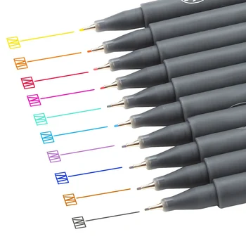10pcs Fineliner Color Pen Set 0.38mm Fine Line Drawing Pen Porous Fine Point Markers Perfect for Art Projects
10pcs Fineliner Color Pen Set 0.38mm Fine Line Drawing Pen Porous Fine Point Markers Perfect for Art Projects
