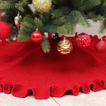 New Christmas Decorations High Grade Frilly Knit Tree Skirt Christmas Supplies Tree Bottom Apron Home Decor
New Christmas Decorations High Grade Frilly Knit Tree Skirt Christmas Supplies Tree Bottom Apron Home Decor