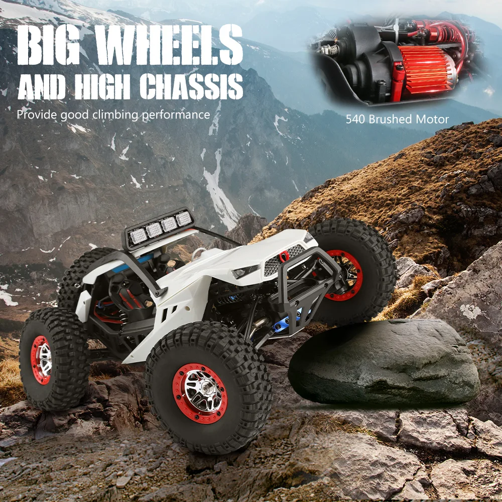 

Wltoys Rc Car Kids Toy 4Wd Remote Control Off-Road Cars Electric Cross-Country Vehicle with Lights 1:12 Radio-Controlled Truck