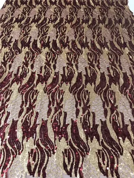 2018 New arrival African net lace with sequins French lace fabric red African cord lace Net Lace Material for party dress X18902
2018 New arrival African net lace with sequins French lace fabric red African cord lace Net Lace Material for party dress X18902