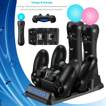 PS4 Slim Pro PS VR Move Controller Charger Stand Charging Dock for Sony Playstation 4 Play Station 4 PS 4 PSVR Move Accessories
PS4 Slim Pro PS VR Move Controller Charger Stand Charging Dock for Sony Playstation 4 Play Station 4 PS 4 PSVR Move Accessories