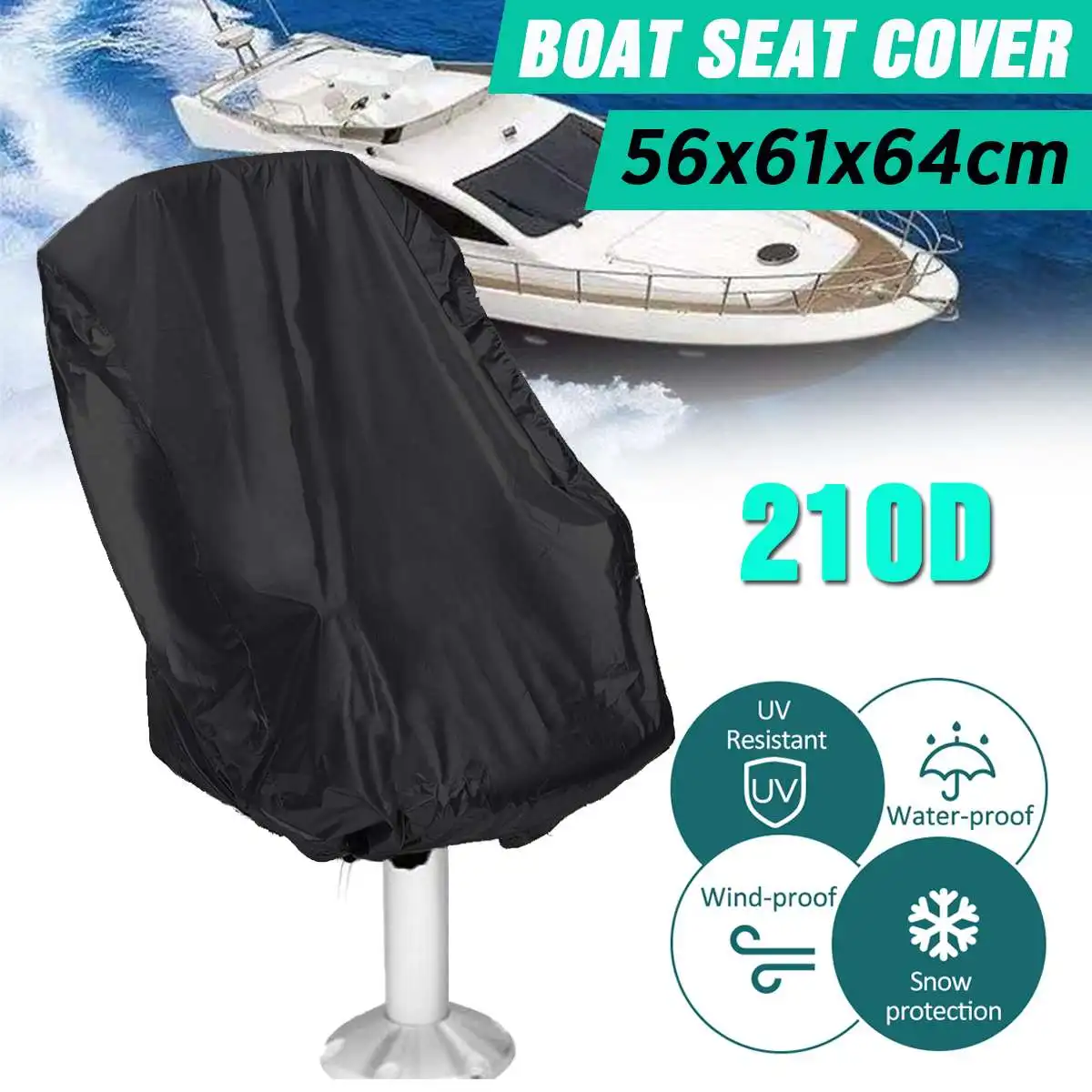56x61x64cm Boat Seat Cover Waterproof Anti UV Dust Elastic Marine Folding Seat Cover Ship Rotate Chair Table Furniture Cover
56x61x64cm Boat Seat Cover Waterproof Anti UV Dust Elastic Marine Folding Seat Cover Ship Rotate Chair Table Furniture Cover