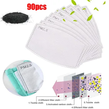 90pcs Disposable Face Mask Filter for Adult PM2.5 Activated Carbon Filter Face Mask Breathing Insert Protective Mouth Mask
90pcs Disposable Face Mask Filter for Adult PM2.5 Activated Carbon Filter Face Mask Breathing Insert Protective Mouth Mask