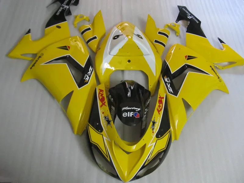 Комплект обтекателей для мотоцикла KAWASAKI Ninja ZX10R 06 07 ZX 10R 2006 2007 zx10r ABS комплект желтых
