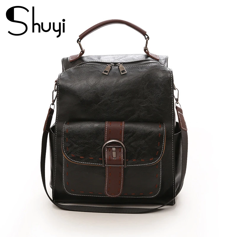 British Style Fashion Women's Backpack 2020 New Autumn Retro High-Quality PU Soft Leather Female Bag Multifunctional Travel Bag
British Style Fashion Women's Backpack 2020 New Autumn Retro High-Quality PU Soft Leather Female Bag Multifunctional Travel Bag