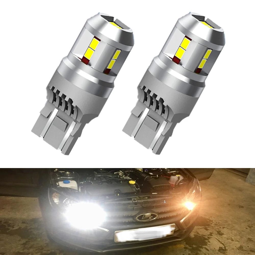 

LED Bulbs T20 7441 7443 7444 992 W21/5W 12SMD White Lamp Bulbs for Backup/Reverse/Brake/Tail /Parking Running Lights