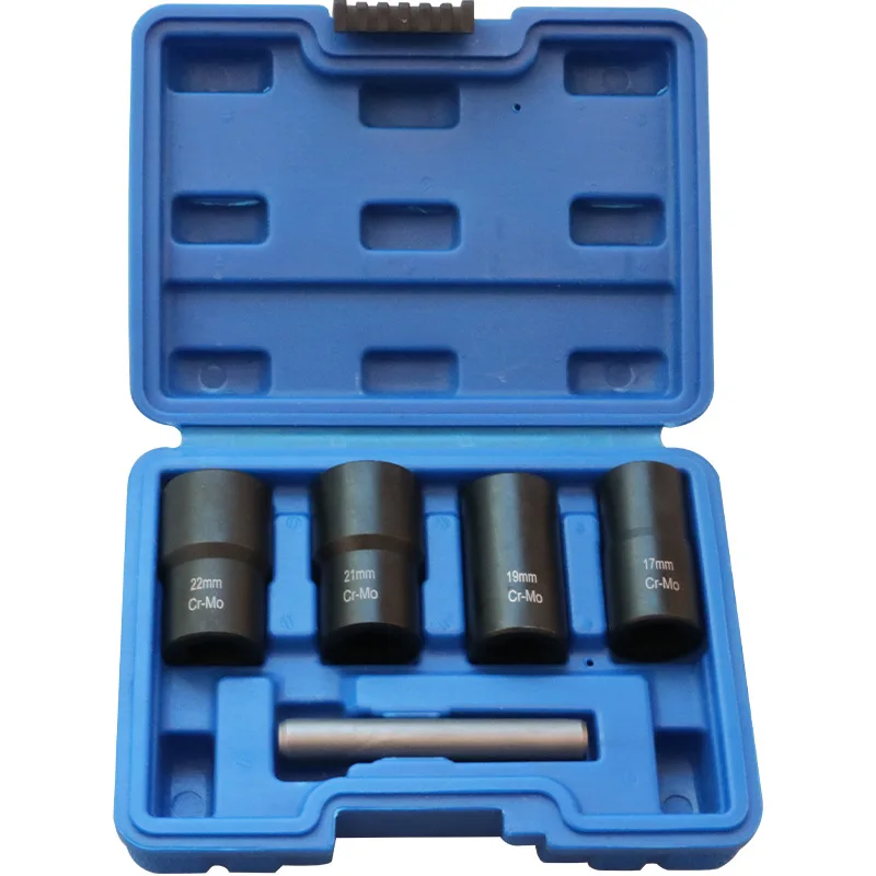 5Pcs Twist Socket Set Locking Wheel Nut Bolt Stud Extractor Removers 17Mm 19Mm 21Mm 22Mm Socket Car Accessories New
5Pcs Twist Socket Set Locking Wheel Nut Bolt Stud Extractor Removers 17Mm 19Mm 21Mm 22Mm Socket Car Accessories New