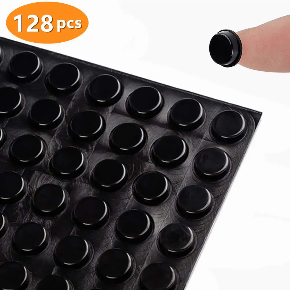 128pcs 12*4mm Rubber Feet Bumpers Pads Self Adhesive Transparent Stick Bumper Noise Dampening Buffer Bumpers for Door Drawer 
128pcs 12*4mm Rubber Feet Bumpers Pads Self Adhesive Transparent Stick Bumper Noise Dampening Buffer Bumpers for Door Drawer