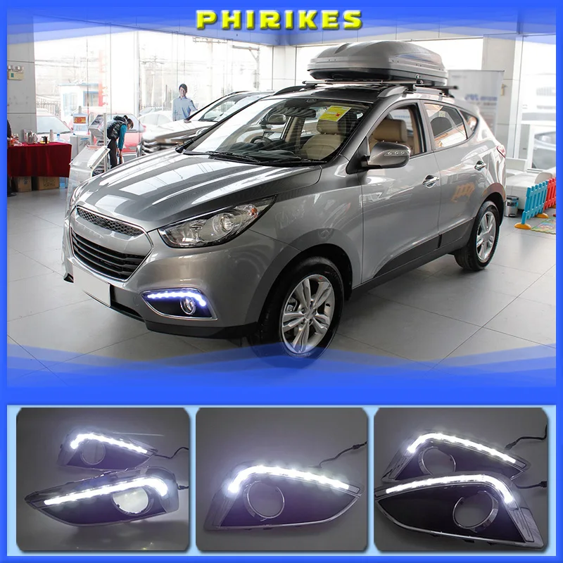 For Hyundai IX35 2010-2013 Daytime Running Light With Fog Lamp Hole SNCN Super Brightness Waterproof ABS Car DRL LED
For Hyundai IX35 2010-2013 Daytime Running Light With Fog Lamp Hole SNCN Super Brightness Waterproof ABS Car DRL LED