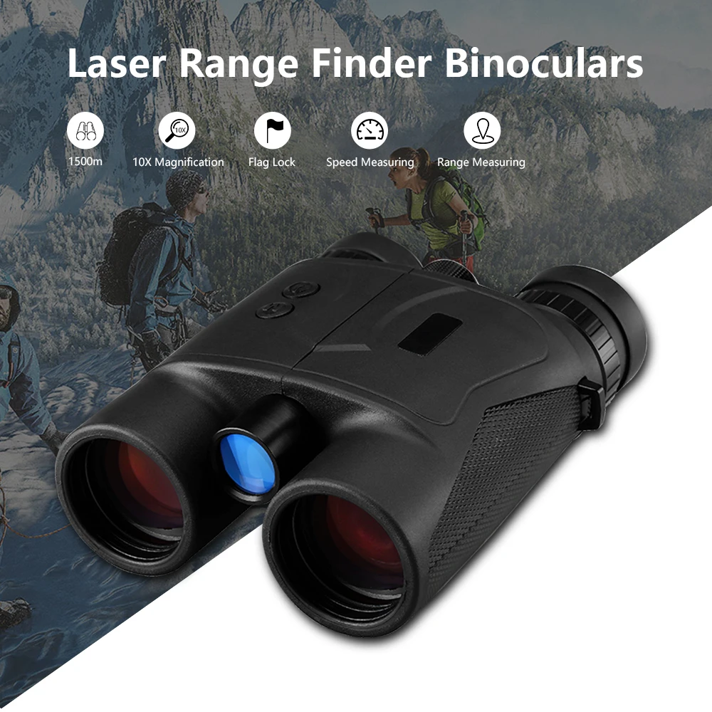 

Binoculars Telescope Rangefinder 1500M Distance Range Finder 10x42 Zoom Speed Measuring Golf Rangefinders For Hunting Outdoor