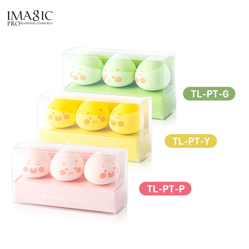 IMAGIC 3pcs/set Cute Puff Makeup Sponge Beauty Foundation Blending Liquid Facial Base Professional Makeup Tools
IMAGIC 3pcs/set Cute Puff Makeup Sponge Beauty Foundation Blending Liquid Facial Base Professional Makeup Tools