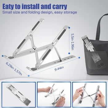 Foldable Laptop Stand Holder Aluminium Adjustable PC Computer Notebook Tablet Stand Support for Macbook Pro Air DropShipping
Foldable Laptop Stand Holder Aluminium Adjustable PC Computer Notebook Tablet Stand Support for Macbook Pro Air DropShipping