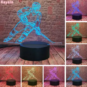 Ice Hockey Player 3D Led Lamp 7 Color Change Acrylic Night Light For Kids Bedside Lamp Canadiens Fans Child Kids Xmas Gifts Toys
Ice Hockey Player 3D Led Lamp 7 Color Change Acrylic Night Light For Kids Bedside Lamp Canadiens Fans Child Kids Xmas Gifts Toys