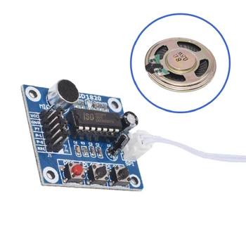 10PCS ISD1820 recording module voice module the voice board telediphone module board with Microphones + Loudspeaker
10PCS ISD1820 recording module voice module the voice board telediphone module board with Microphones + Loudspeaker