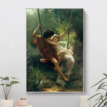 France Painter Pierre Auguste Cot's Springtime Canvas Famous Painting Posters Prints Wall Art for Living Room Home Decor Cuadros 
France Painter Pierre Auguste Cot's Springtime Canvas Famous Painting Posters Prints Wall Art for Living Room Home Decor Cuadros