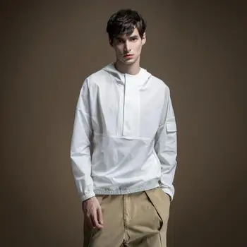 Pinli 2020 Spring New Hooded Collar Solid Color Corset Tooling Regular Thin Nylon Men's Long Sleeve Casual Sweatshirt B201309044
Pinli 2020 Spring New Hooded Collar Solid Color Corset Tooling Regular Thin Nylon Men's Long Sleeve Casual Sweatshirt B201309044