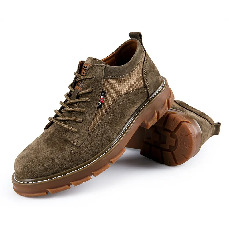 Low Top Breathable MEN'S SHOES Outdoor Casual Shoes Rubber Sole Stab-Resistant Wear Big Head Work Shoes England Retro Martin Sho
Low Top Breathable MEN'S SHOES Outdoor Casual Shoes Rubber Sole Stab-Resistant Wear Big Head Work Shoes England Retro Martin Sho