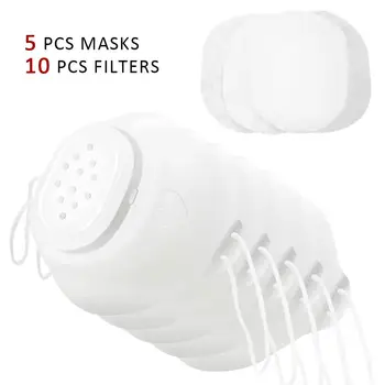 5pcs Mask with 10pcs Mask Filters Family Set 4 Layer High Quality K5 Protective Mask Reusable self-priming filter mask
5pcs Mask with 10pcs Mask Filters Family Set 4 Layer High Quality K5 Protective Mask Reusable self-priming filter mask