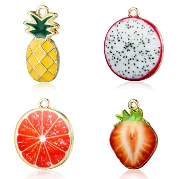 5pcs/lot DIY Milk Pineapple Dragon Fruit Orange Strawberry Enamel Charm Pendants Wholesale Fashion Jewelry Making Charms
5pcs/lot DIY Milk Pineapple Dragon Fruit Orange Strawberry Enamel Charm Pendants Wholesale Fashion Jewelry Making Charms