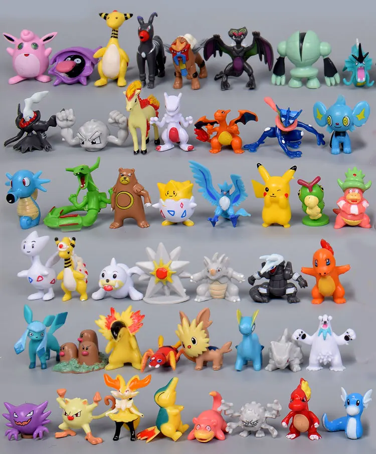 144Pcs Different Styles Pokemones Figures Model Collection 2-3cm Pokémon Pikachu Anime Figure Toys Dolls Child Birthday Gift
144Pcs Different Styles Pokemones Figures Model Collection 2-3cm Pokémon Pikachu Anime Figure Toys Dolls Child Birthday Gift