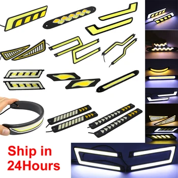 2pcs Universal Bendable COB DRL Turn Signal Car Light Assembly LED Daytime Running Lights Waterproof Auto Day Fog Light 12V
2pcs Universal Bendable COB DRL Turn Signal Car Light Assembly LED Daytime Running Lights Waterproof Auto Day Fog Light 12V