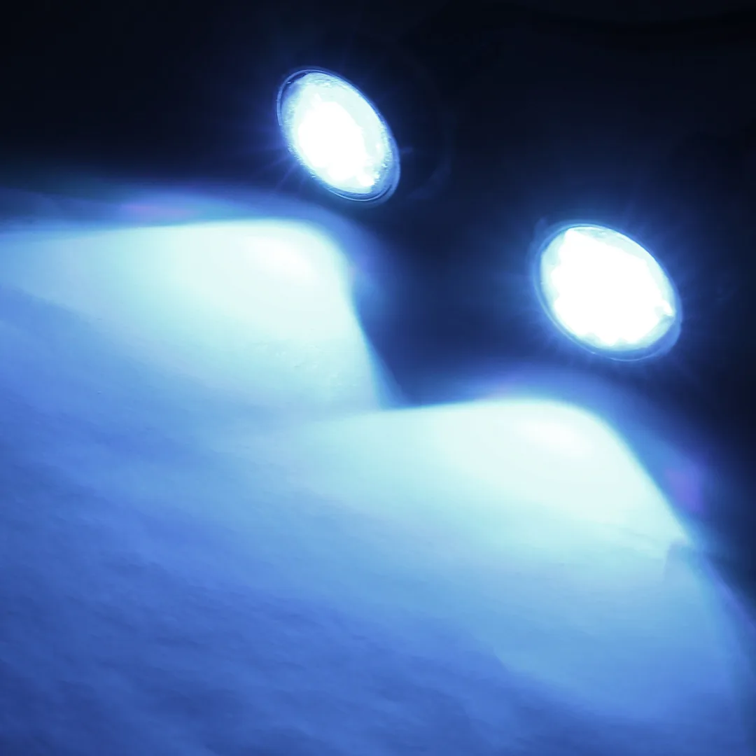 2Pcs/set 3V-12V LED 2W Front Light Headlight Spotlight Blue White Front Lights For 1:10 RC Car Accessories