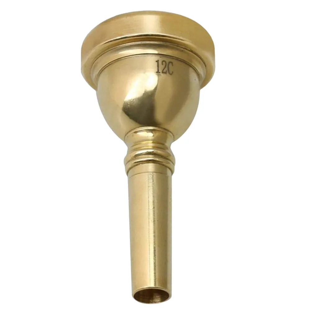dor/é 1 embouchure de trombone alto 12C en alliage de cuivre plaqu/é or//argent /él/égant et durable