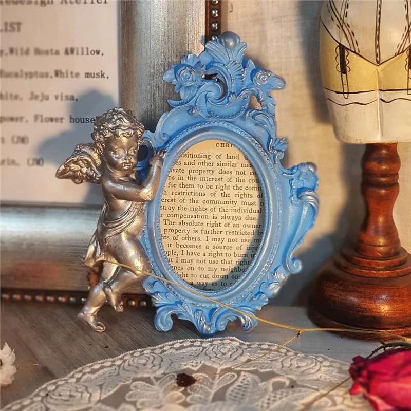 Angel Photo Frame Design Fondant Cake Silicone Mold DIY Aroma Gypsum Plaster Mould Clay Chocolate Molds 
Angel Photo Frame Design Fondant Cake Silicone Mold DIY Aroma Gypsum Plaster Mould Clay Chocolate Molds