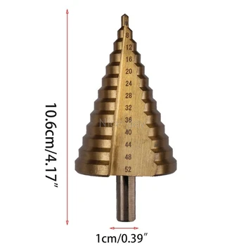 4-52mm Metric HSS Titanium Surface Step Drill Bit Set for Wood Metal Hard Drill Mr11 20 Dropship
4-52mm Metric HSS Titanium Surface Step Drill Bit Set for Wood Metal Hard Drill Mr11 20 Dropship