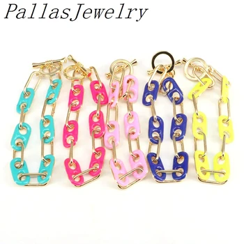 4Pcs Trendy Geometric women jewelry 2020 new arrived Neon enamel open link chain bracelet gold color
4Pcs Trendy Geometric women jewelry 2020 new arrived Neon enamel open link chain bracelet gold color