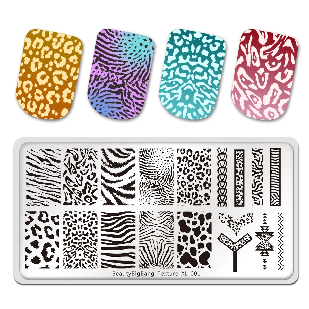 BeautyBigBang Nail Stamping Plates Animal Image Tiger Zebra Leopard Print Texture XL-001 Stainless Steel Nail Art Template Mold
BeautyBigBang Nail Stamping Plates Animal Image Tiger Zebra Leopard Print Texture XL-001 Stainless Steel Nail Art Template Mold